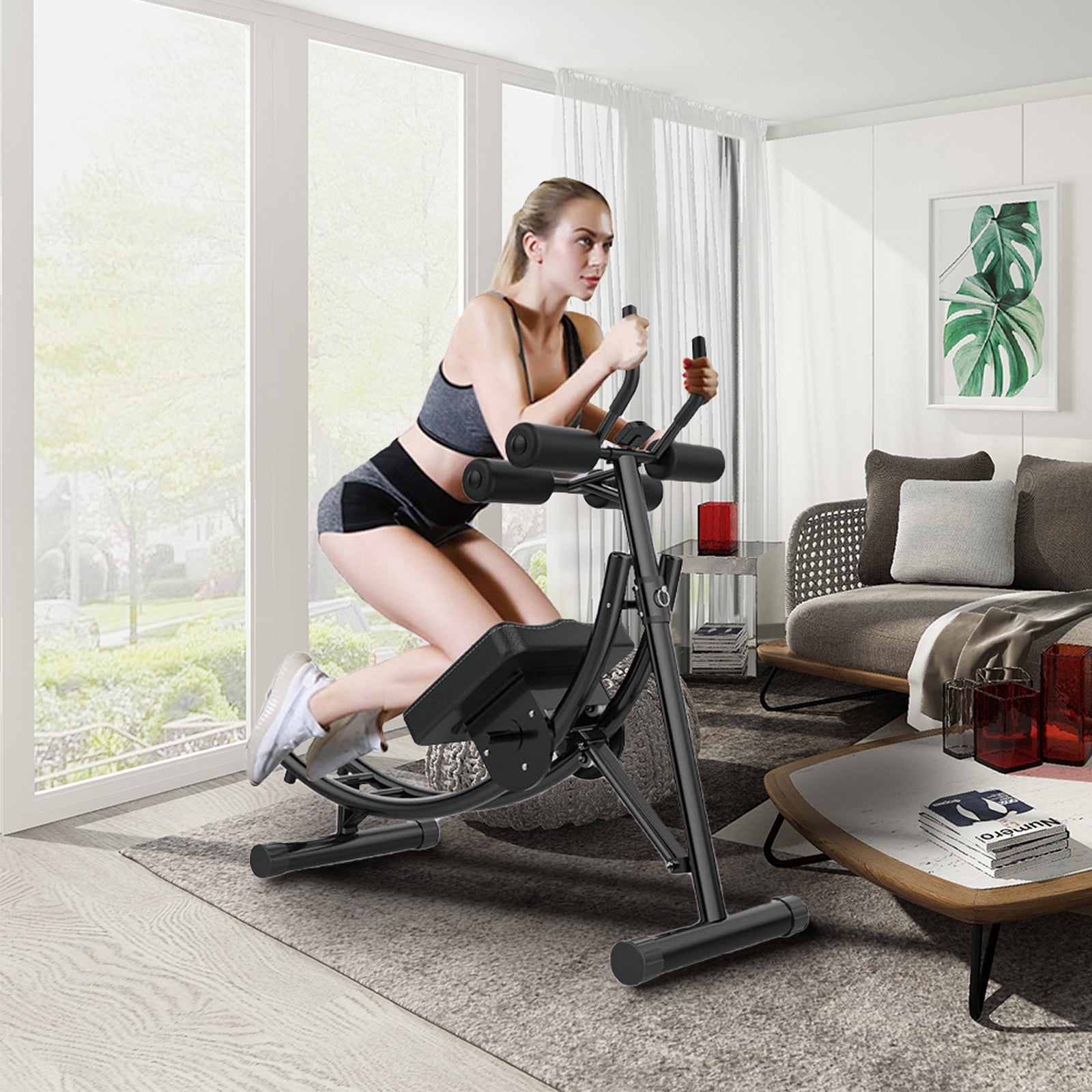 Fitness Core & Abdominal Trainers AB Workout Machine Home Gym Strength Training  Height Adjustable Fitness Equipment
