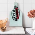 thumbnail image 1 of Fitness Cutting Board, Let It Burn Gym Workout Strong Training Motivation Active Healthy Life Grunge, Tempered Glass Cutting and Serving Board, Wine Bottle Shape, Red Black White, by Ambesonne, 1 of 1