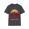 thumbnail image 1 of Fitness Cycling Dawn Sunset Men Women Novelty TShirt, 1 of 6