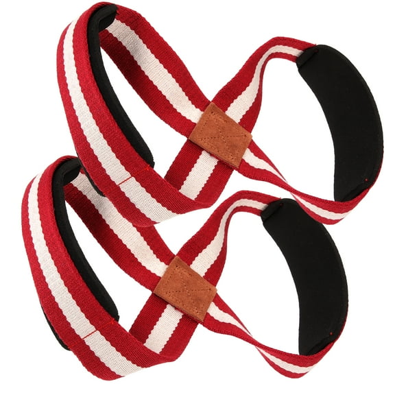 Fitness Deadlift Strap Men' Protective Cover Power-assisted Anti-slip Strength Training Equipment Weight Belt Red Thick Diving Fabric Man