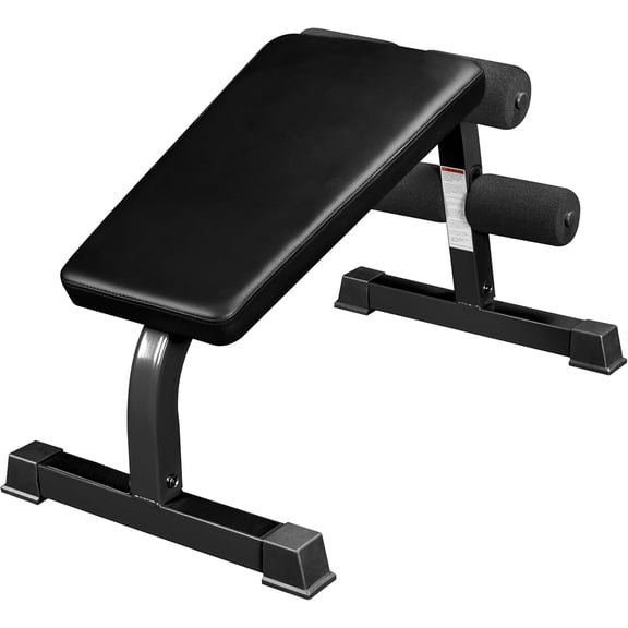 Fitness Decline Sit-Up Bench for Ab Workouts – Heavy Duty Abdominal Slant Board for Crunches, Core Training, Russian Twists, Ab Raises – 650 lb Max Weight – Adjustable Fit – Home Gym Bench