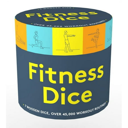 Fitness Dice: 7 Wooden Dice, Over 45,000 Workout Routines!, (Paperback)