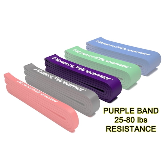 Fitness Dreamer Resistance Bands, Exercise Loop Bands and Workout Bands Set of 5, 41-inch Fitness Bands for Training or Physical Therapy-Improve Mobility and Strength, Life Time Warranty 