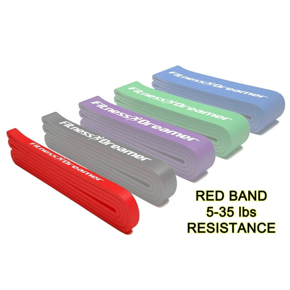 Fitness Dreamer Resistance Bands, Exercise Loop Bands and Workout Bands Set of 5, 41-inch Fitness Bands for Training or Physical Therapy-Improve Mobility and Strength, Life Time Warranty&nbsp;