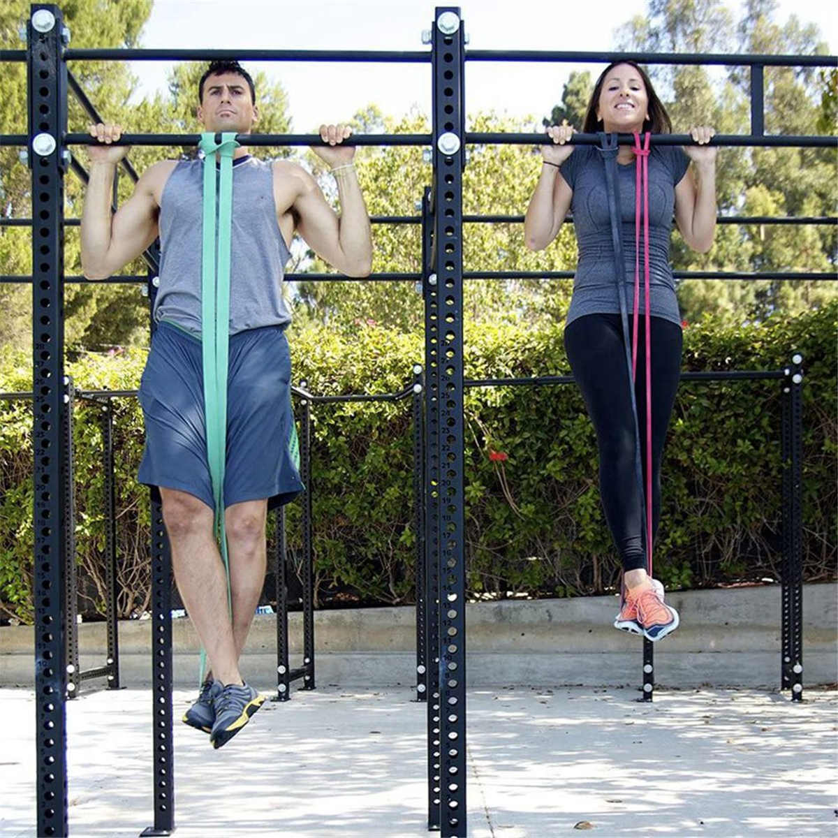 Fitness Elastic Band Pull-Up Resistance Strength Training Rope Yoga Stretch Auxiliary Pull Orange