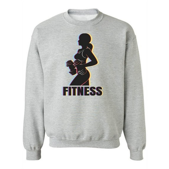 Fitness Emblem Design. Sweatshirt Women -Image by Shutterstock, Female 3X-Large