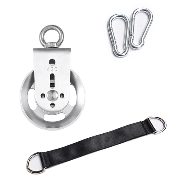 Fitness Equipment Bracket Pulley Stainless Steel Pulley Two-Way Silent Pulley Abs Fangkenuo
