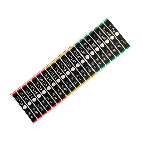 Fitness Equipment Weight Stickers Gym Weight Stack Labels Number Stickers