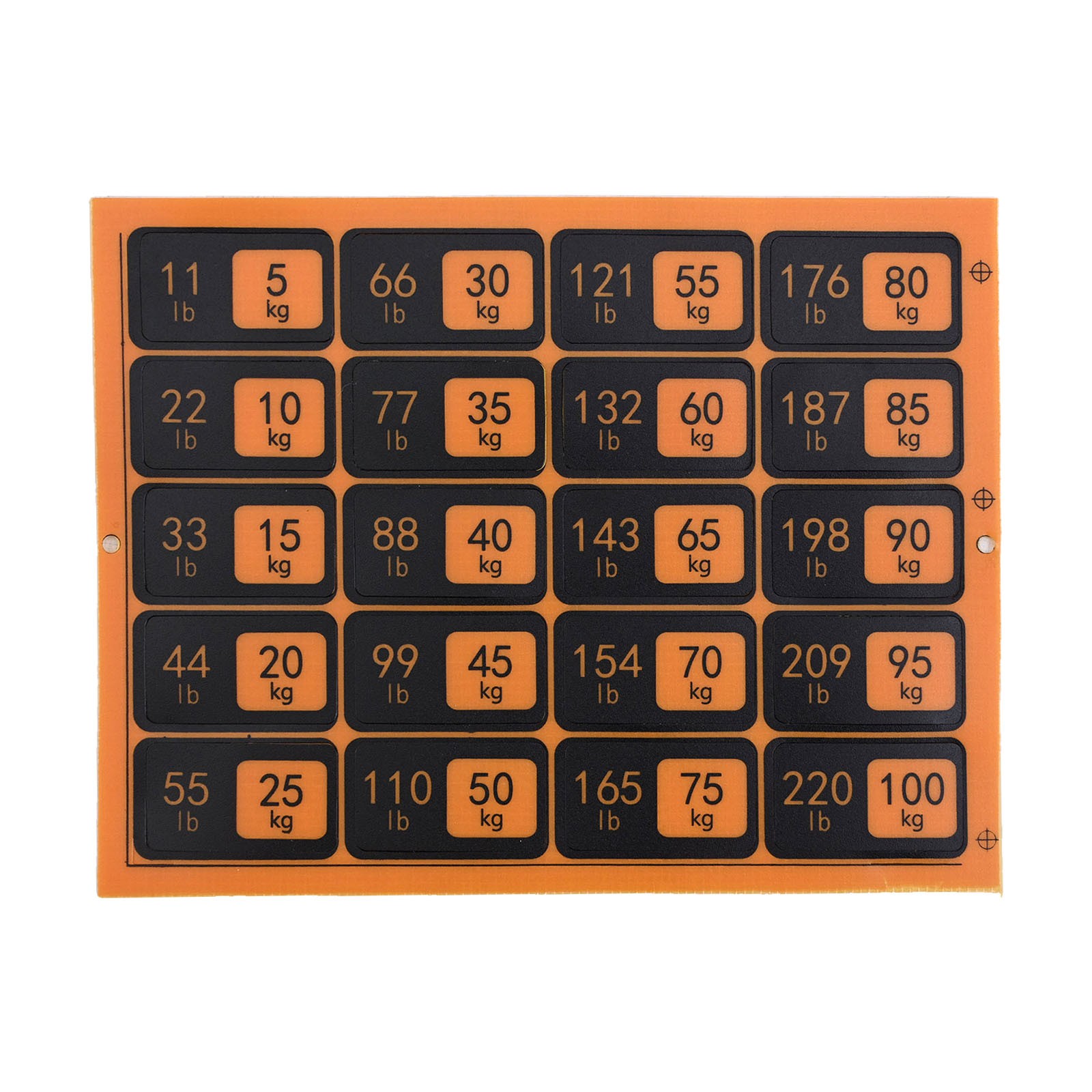 Fitness Equipment Weight Stickers Gym Weight Stack Labels Number ...