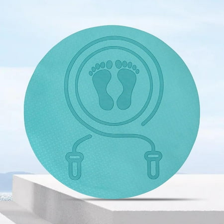 Fitness Exercise Mat Shock Absorbing Antiskid Workout Mats Floor Protection 60cm,23.62inch Rope Jumping Round Mat Jumpping Rope Pad Skipping Mat indigo