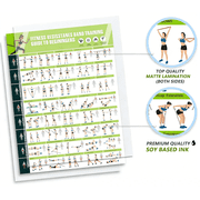 Fitness Exercise Posters, Full Body Workout Training Charts for Home Gym, Core, Abs, Legs, Glutes & Upper Body ExercisesRL 1 PC