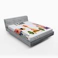 thumbnail image 1 of Ambesonne Fitness Fitted Sheet, Animals Exercise, Full Size, Multicolor, 1 of 2