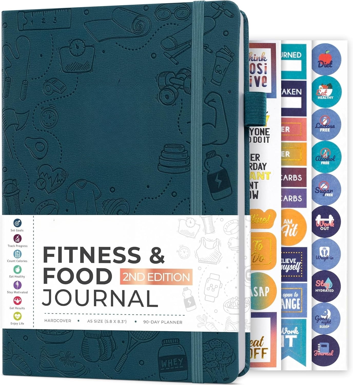 Pdf Free Download Fitness And Food Journal - A5 Workout Log & Diet ...