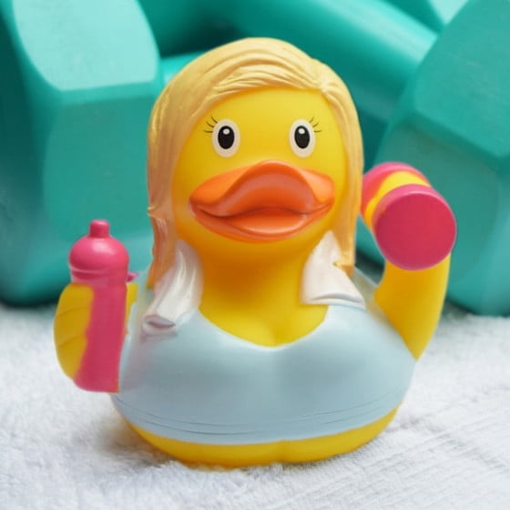 Fitness Girl Rubber Duck
