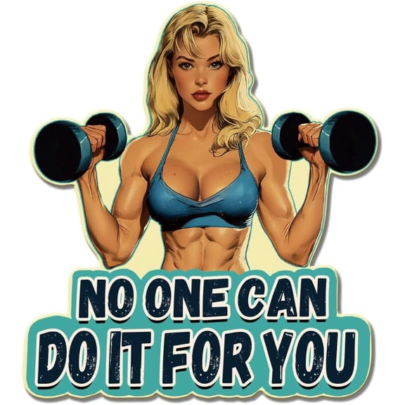 Fitness Girl Tin Signs Dumbbells Metal Sign Poster Motivational Text Vintage Wall Art Plaque Home Wall Decor for Studios Gymnasium