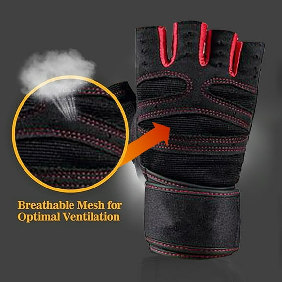 Fitness Gloves under $5! CQCYD Outdoor Sports Half Finger Gloves, Palm Protection for Exercise and Dumbbell Fitness, Anti-Slip Breathable Workout Gloves