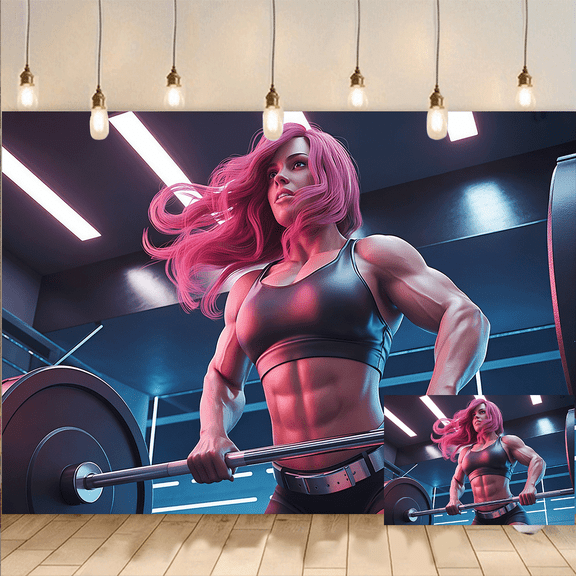 Fitness Gym Backdrop Photography Background Banner for Photo Studio