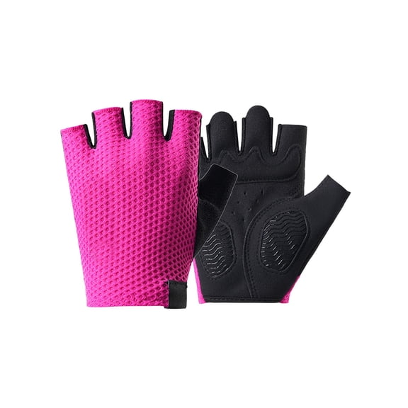Fitness Half Finger Gloves, Breathable Gym Gloves with Palm Grip, Weight Lifting and Workout Gloves for Men and Women, Protective Gear for Exercise Equipment