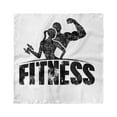 thumbnail image 1 of Fitness Head Scarf, Grunge Strong Man Woman, Head Wrap, 3 Sizes, by Ambesonne, 1 of 2
