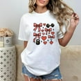 thumbnail image 1 of Womens Fitness Heart Graphic Girly Trendy Tee T Shirt Tops Short Sleeve Round Neck White S-5XL, 1 of 4