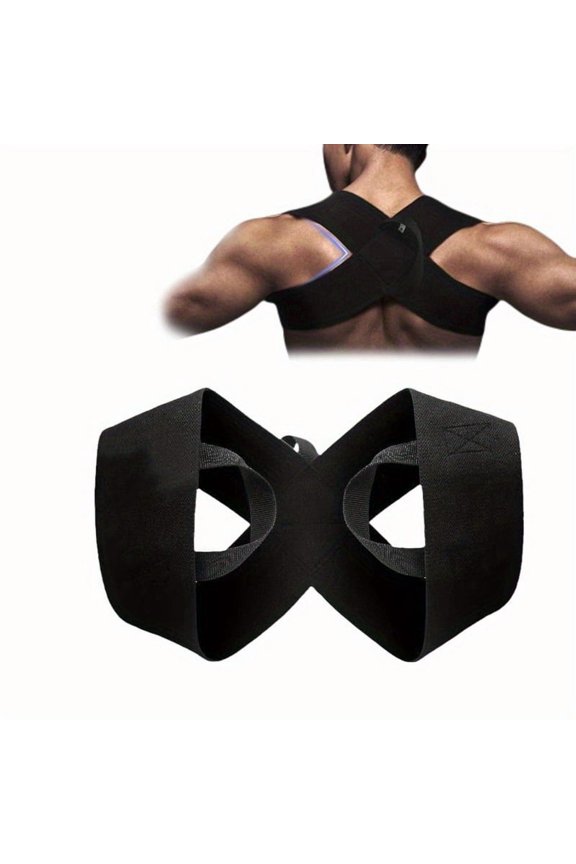 Fitness Heavy Shoulder Straps Bench Press and Shoulder Training Assist Straps, Chest-Opening and Back-Straightening Support, Posture Corrector for Hunchback, and Fitness Training