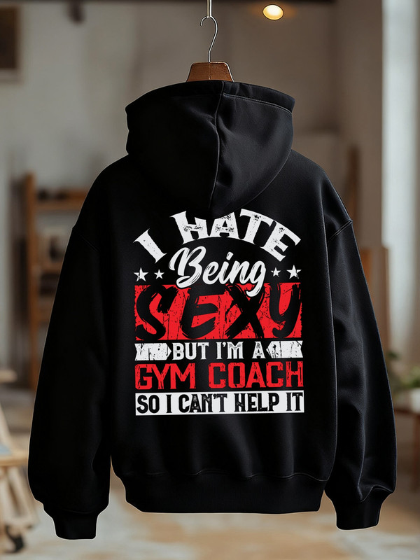 Fitness Humor Hoodie funny hoodies Exercise men hooded sweatshirt black Casual Sporty Style funny christian comfortable streetwear graphic gift gym basketball Casual Unisex hoodie