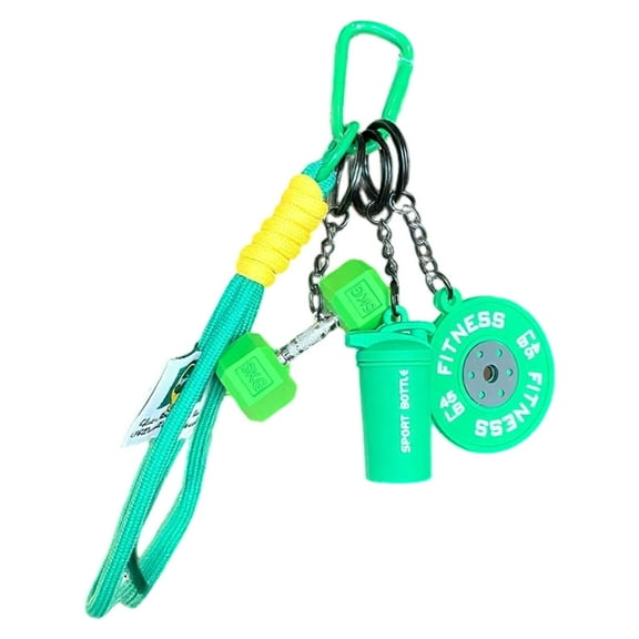 Fitness Keychain Dumbbell Silicone Keyring Motivational Accessory For Outdoor Enthusiasts And Gym Lovers Idea