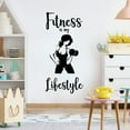 thumbnail image 1 of Fitness Is My Lifestyle - Workout Motivation Inspirational Quote Quotes Fitness Healthy Life Style Wall Art Vinyl Sticker Decal Décor Work Out Wall Sticker For Home Gym Room Bedroom Size (35x40 inch), 1 of 3