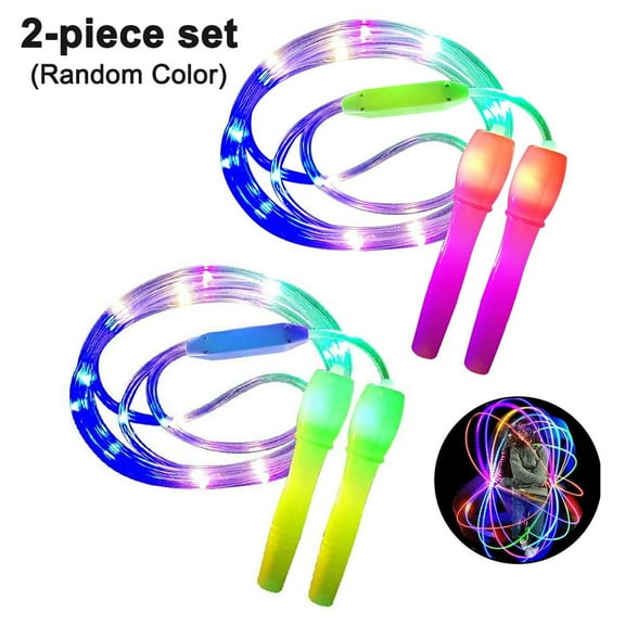 Fitness Luminous for Children Random Color Kid Jump Rope Led Jump Rope Light Up Skipping Rope(Multicolor)