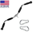 Commercial Grade EZ Curl Bar Cable Attachment 30 Inch Lat Bar with 360