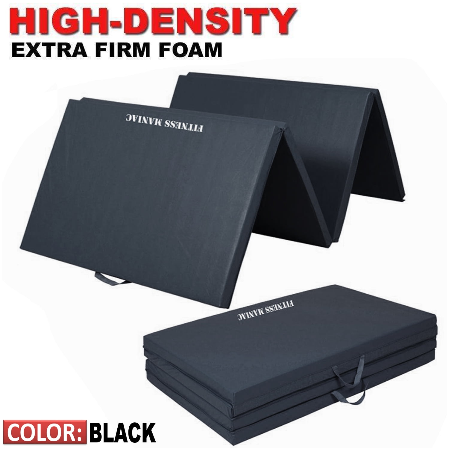 Fitness Maniac High Density Extra Firm Folding Mat Thick Foam Exercise