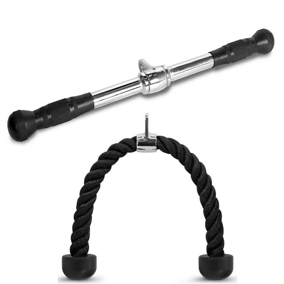 Fitness Maniac Tricep Rope Pull Down Press Lat Cable Attachment Home Gym Exercise Equipment