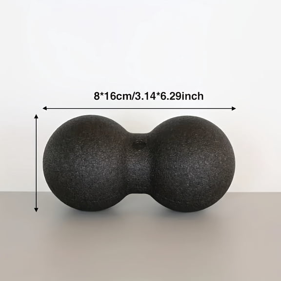 Fitness Massage Ball, Dual Long Rod Tennis Massager Deep Tissue Massage, Trigger Point Massage Tool for Back, Spine And Shoulders, Relax Muscle Recovery And Relief, Suitable for Home And Travel Black