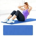 thumbnail image 1 of Fitness Mat 4Mm Non-Slip Monochrome Yoga Mat Large Workout Mat For Yoga Pilates And Home Gym Workout For Men Women Kids(Blue-68X22.8In), 1 of 8