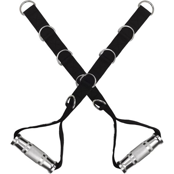 Fitness Metal Gym Handles Multi D-Ring Handle Heavy Duty Alloy Handle Grips Durable Workout Handles for Pulley LAT Pull Down System