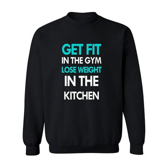 Fitness Motivation Sweatshirt Women -Image by Shutterstock, Female Small