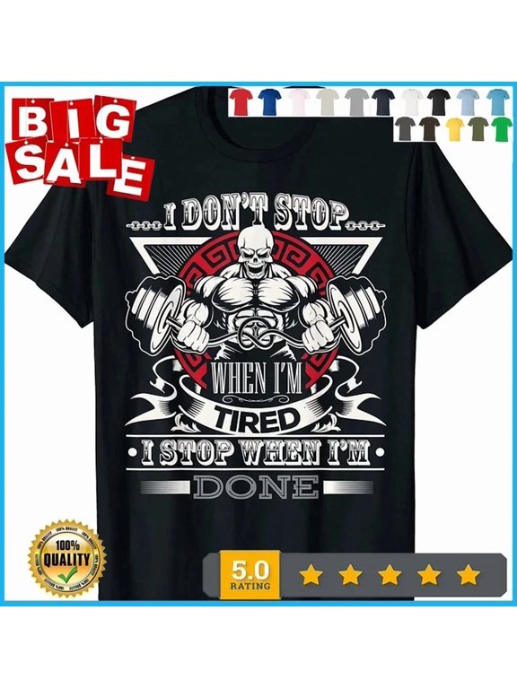 Fitness Motivational Gym Workout Bodybuilding Bodybuilder T-Shirt