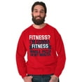 thumbnail image 1 of Fitness? Pizza! Gym Workout Exercise Unisex Plus Size Sweatshirt Brisco Brands 5X, 1 of 6