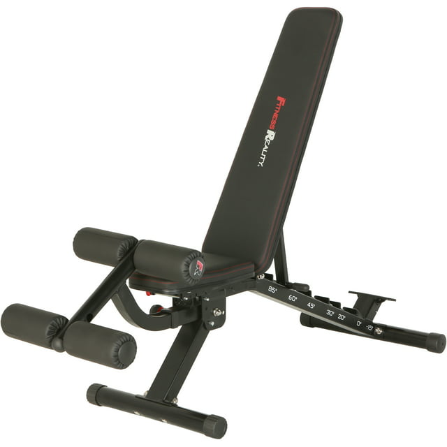 Fitness Reality 2000 Super Max Extra Large Adjustable Utility FID Weight Bench with Detachable Leg Lock-Down
