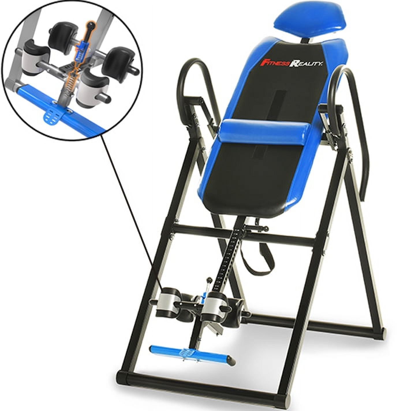 Fitness Reality 690XL Triple Safety Locking Inversion Table with Lumbar Pillow - image 1 of 8