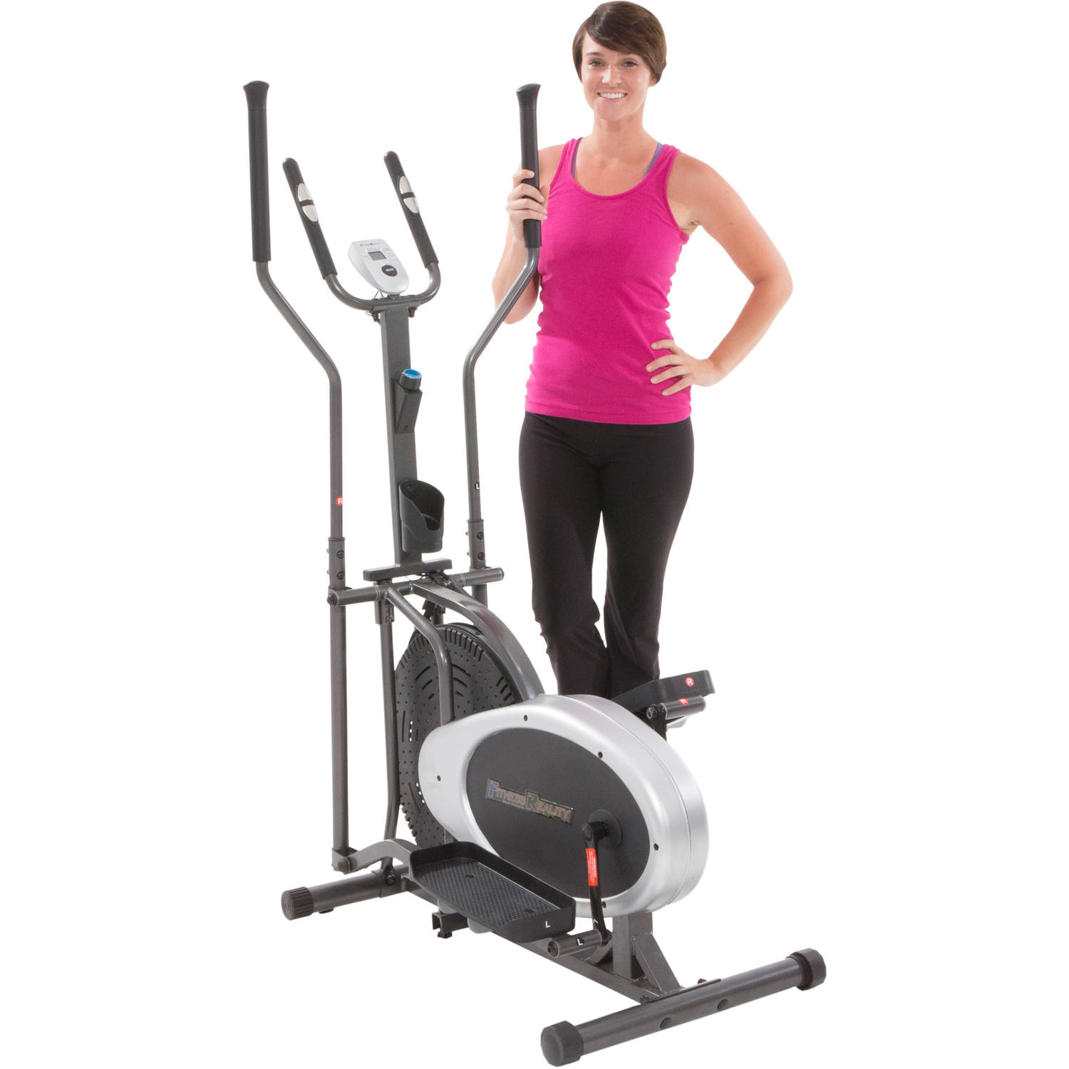Fitness Reality E2000 Durable Fan Elliptical Trainer with Heart Rate System - image 1 of 18