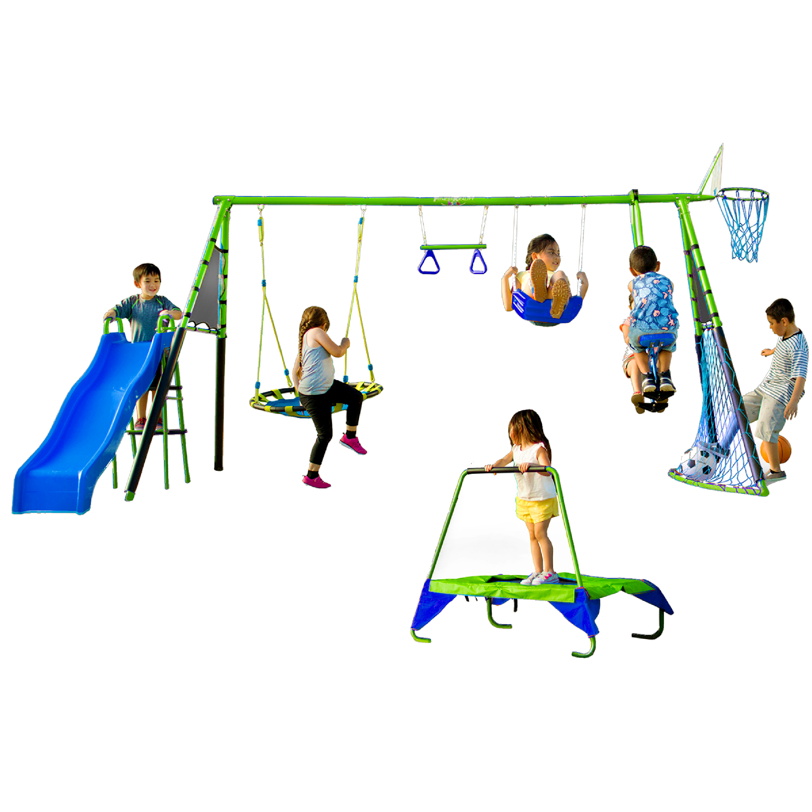 Fitness Reality Kids 'Ultimate' Station Sports Swing Set with