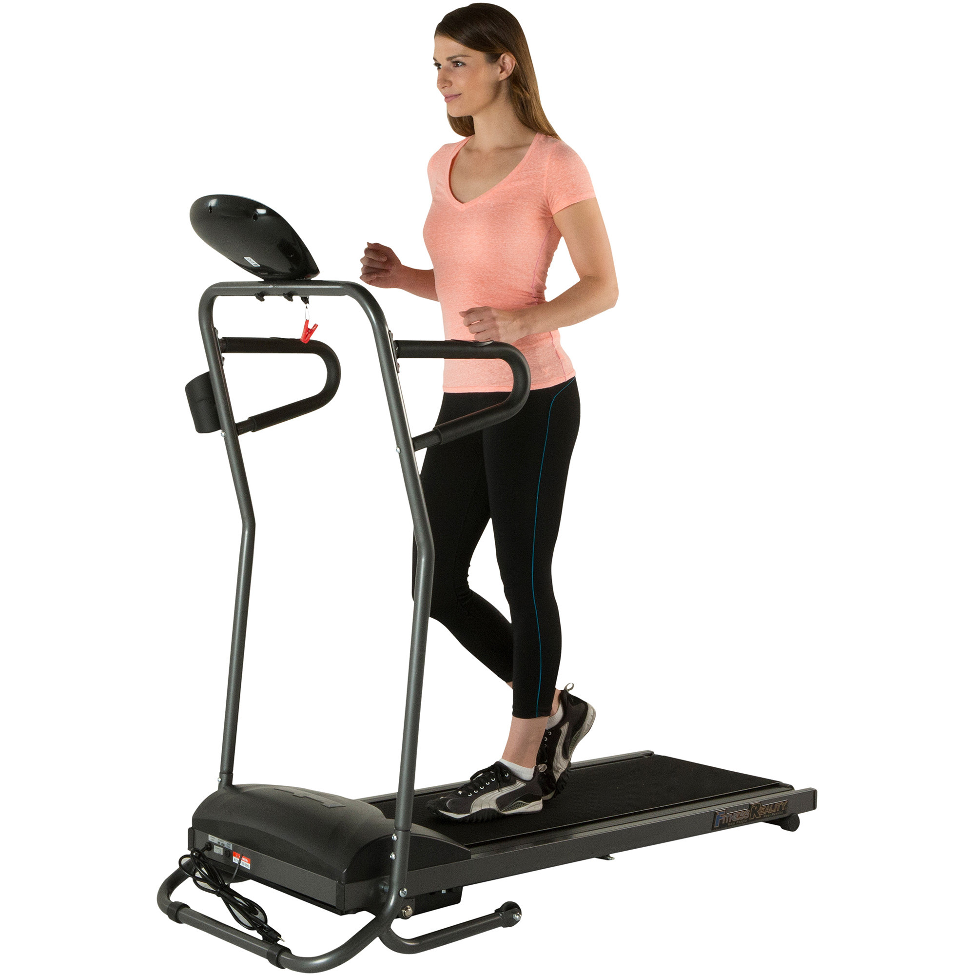 Fitness Reality TRE5000 Compact Foldable Electric Treadmill with Heart Pulse System - image 1 of 13