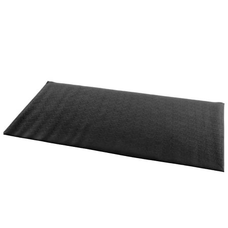 Fitness Reality Water-Resistant PVC Exercise Equipment Mat, Black