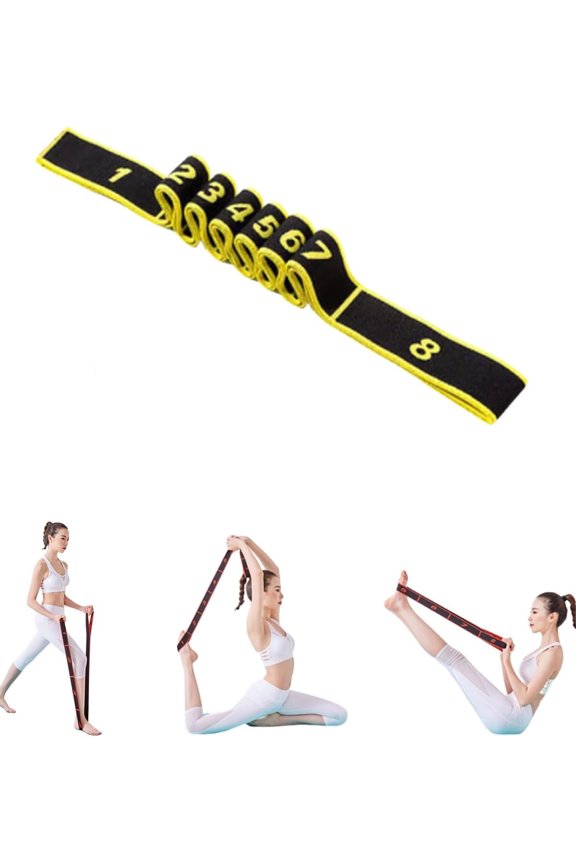 Fitness Resistance Band, 35.4In Loop Resistance Bands with Adjustable Elastic Multi-Loop Design for Leg Glute Arm Workout, Pilates, Dance and Home Exercise.