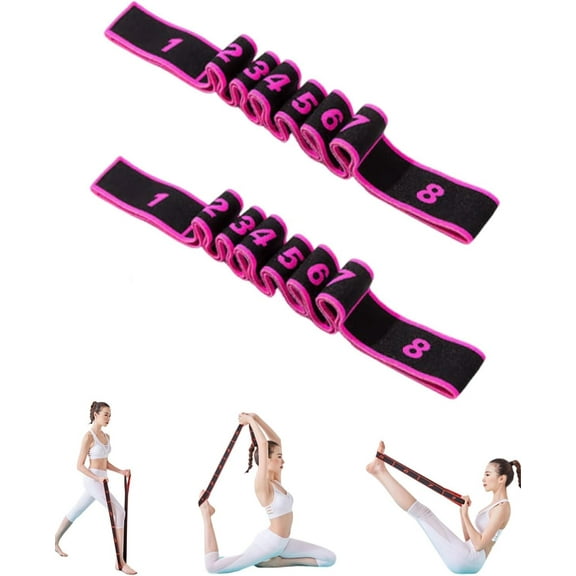 Fitness Resistance Band, 35.4In Loop Resistance Bands with Adjustable Elastic Multi-Loop Design for Leg Glute Arm Workout, Pilates, Dance and Home Exercise.