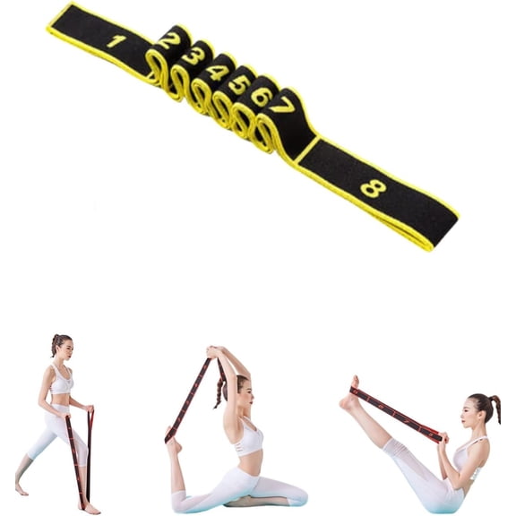 Fitness Resistance Band, 35.4In Loop Resistance Bands with Adjustable Elastic Multi-Loop Design for Leg Glute Arm Workout, Pilates, Dance and Home Exercise.