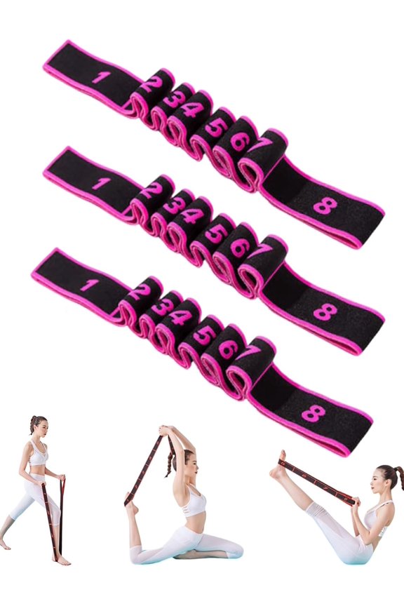 Fitness Resistance Band, 35.4In Loop Resistance Bands with Adjustable Elastic Multi-Loop Design for Leg Glute Arm Workout, Pilates, Dance and Home Exercise.
