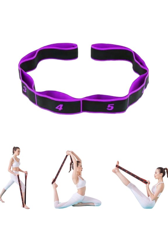 Fitness Resistance Band, 35.4In Loop Resistance Bands with Adjustable Elastic Multi-Loop Design for Leg Glute Arm Workout, Pilates, Dance and Home Exercise.