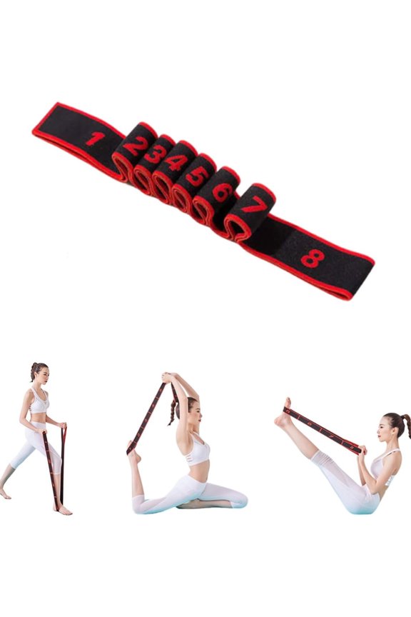 Fitness Resistance Band, 35.4In Loop Resistance Bands with Adjustable Elastic Multi-Loop Design for Leg Glute Arm Workout, Pilates, Dance and Home Exercise.